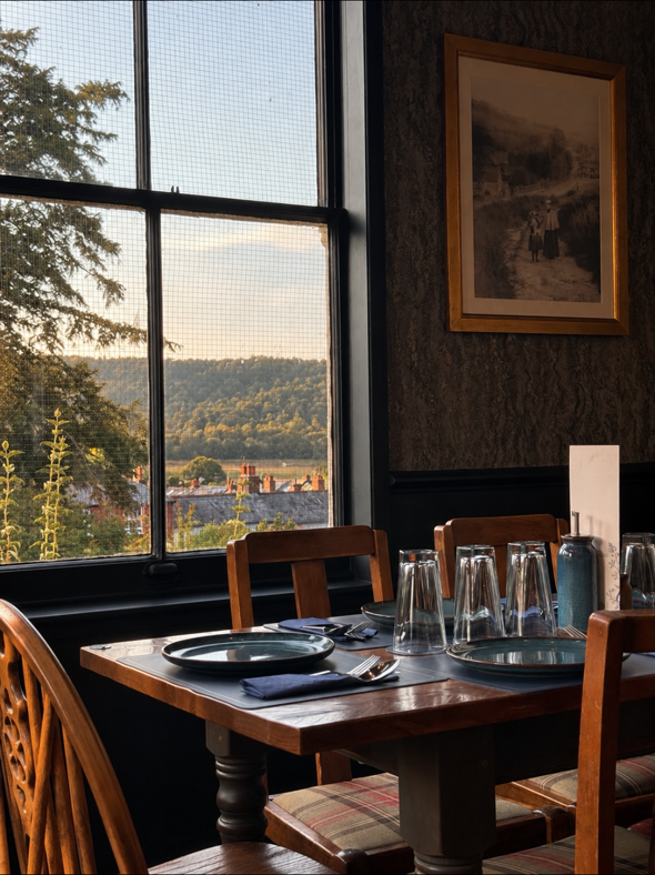 Dining at The Prince of Wales in Westcott